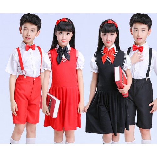 kids jazz dance costumes modern dance for boys girls children school chorus competition stage performance dancing outfits